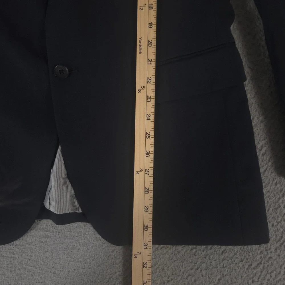 Banana Republic Blazer Mens 42R Navy Tailored Fit Italian Wool Lanificio Cerruti